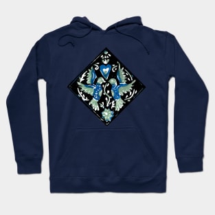 Mexican Folk Birds Hoodie